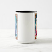 おもしろいタロットカード悲惨な猫 マグカップ (中央)