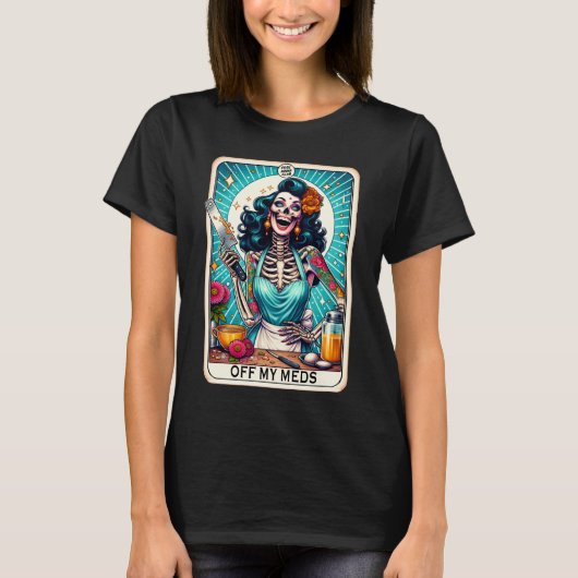 おもしろいタロットカード/Medsのオフ Tシャツ (正面)
