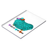 おもしろいターコイズRAM年中国の〔占星術の〕十二宮図ノート ノートブック (左側)