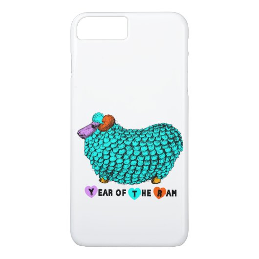 おもしろいターコイズRAM年中国の〔占星術の〕十二宮図iPhone Case-Mate iPhoneケース (裏面)