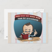 おもしろいダイエット減量 ポストカード (正面/裏面)