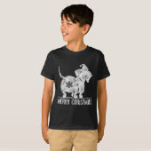 おもしろいダシュンダージュージュリークリスマスウィーナー愛犬家wo tシャツ (正面フル)