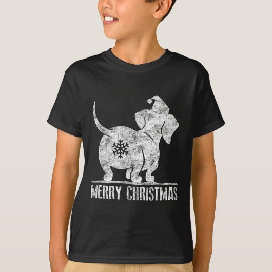 おもしろいダシュンダージュージュリークリスマスウィーナー愛犬家wo tシャツ (正面)