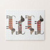 おもしろいダシュンドウィナーソーセージドッグ ジグソーパズル (横)