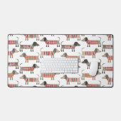 おもしろいダシュンドウィナーソーセージドッグ デスクマット (キーボード&マウス)