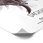 おもしろいダシュンドウォールアートポスターブラック ポスター (角)