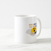 おもしろいダジャレモンスターのパパの冗談 コーヒーマグカップ (正面右)