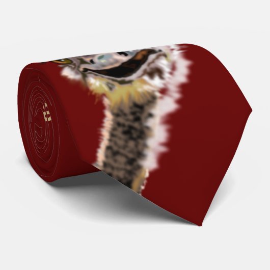 おもしろいダチョウのネックタイとカスタム文字 ネクタイ (ロール)