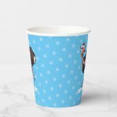 おもしろいダチョウハッピーバースデーパーティー動物マンガ 紙コップ (左)