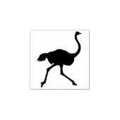 おもしろいダチョウ かわいい 鳥 動物 パーソナル ステーショナリー ラバースタンプ (インプリント)