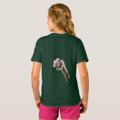 おもしろいダチョウTシャツ Tシャツ (裏面フル)