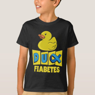 おもしろいダック糖尿病認識度 Tシャツ