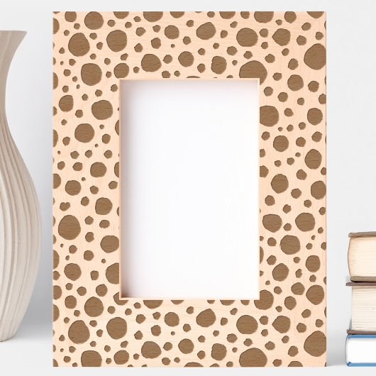 おもしろいダルマチアスポットパターン レーザー彫刻フレーム