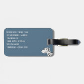 おもしろいダルマチアン犬のパターン荷物タグ ラゲッジタグ (裏面横)