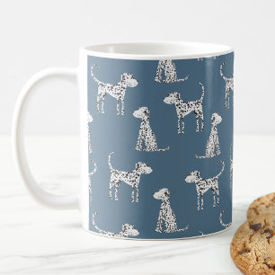 おもしろいダルマチアン犬のパターン コーヒーマグカップ