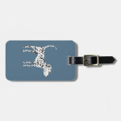 おもしろいダルマチアン犬 ラゲッジタグ (正面横)