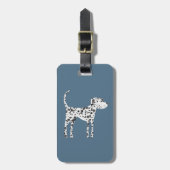 おもしろいダルマチアン犬 ラゲッジタグ (正面縦)