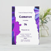 おもしろいダンスパーティー14番目の誕生日招待状 招待状 (スタンド正面)