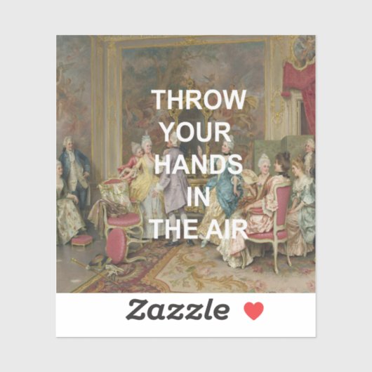 おもしろいダンスフロア引用文ビクトリアン+油彩画 シール (シート)