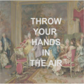 おもしろいダンスフロア引用文ビクトリアン+油彩画 シール (正面)