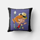 おもしろいダンス漫画カップルのスイング踊り クッション (裏面)