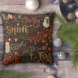 おもしろいダンス霜の降りたの吸光枕 クッション