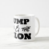 おもしろいダンプ・エロンとフェロン コーヒーマグカップ (正面右)