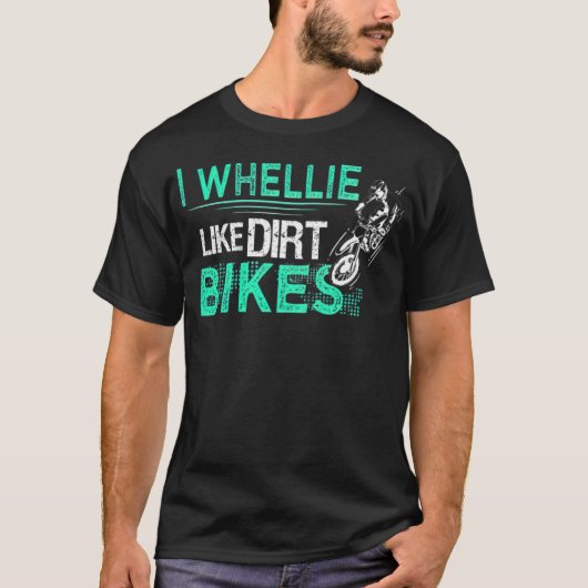 おもしろいダートバイクアウトモトクロスギフトクールダートバイク Tシャツ (正面)