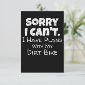 おもしろいダートバイク引用文モトクロスレーシングバイク エンクロージャーカード (スタンド正面)