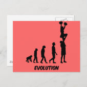 おもしろいチアリーティング ポストカード (正面/裏面)