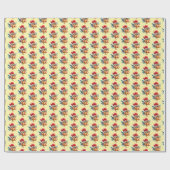 おもしろいチキンタイルパーティー ラッピングペーパー (フラット)