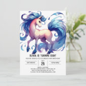 おもしろいチャイルドホース誕生日 招待状 (スタンド正面)