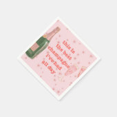 おもしろいチャンパ最高のンボトルスターズペーパーナプキン スタンダードカクテルナプキン (角)