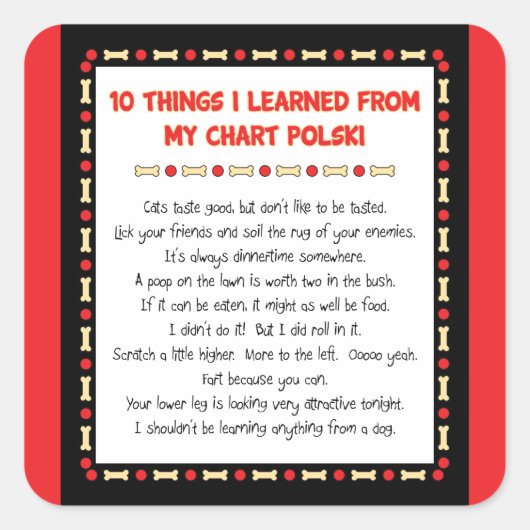 おもしろいチャート学のPolskiから スクエアシール (正面)