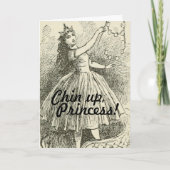 おもしろいチンアッププリンセス応援アップ勇気付けられる カード (正面)