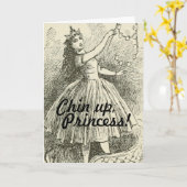 おもしろいチンアッププリンセス応援アップ勇気付けられる カード (黄色い花)
