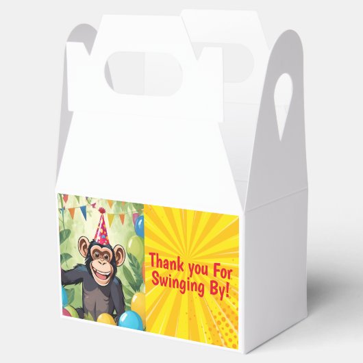 おもしろいチンパンジーキッズワイルドジャングルモンキー誕生日 フェイバーボックス (オープン)