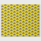 おもしろいチンパンジー・キッドの野生のジャングル誕生日パーティー ラッピングペーパー (フラット)