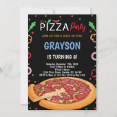 おもしろいチーシーパーティー子供へカード、10代または大人 招待状 (正面)