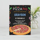 おもしろいチーシーパーティー子供へカード、10代または大人 招待状 (スタンド正面)