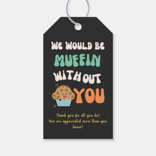 おもしろいチームの従業員の仕事仲間の評価 ギフトタグ (正面)