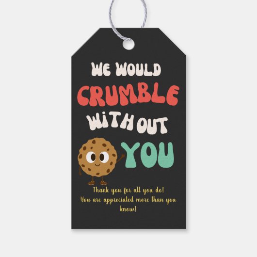 おもしろいチームの従業員の仕事仲間の評価 ギフトタグ (正面)