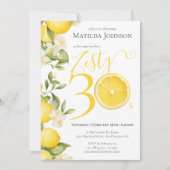 おもしろいツァスティレモン30歳の誕生日パーティー 招待状 (正面)