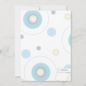 おもしろいツインボーイベビーシャワー招待状 招待状 (裏面)