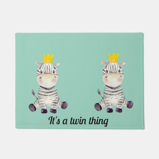 おもしろいツイン ドアマット (正面)