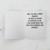 おもしろいツールボックス父の日レッドとグレー カード (内部)