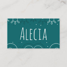 おもしろいティール（緑がかった色）クリスマス