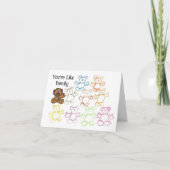 おもしろいテディベアーズドクターサンキューカード カード (正面)