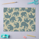 おもしろいディッツィペイズリーゾーンズオンベージュティッシュペーパー 薄葉紙 (クラフト)