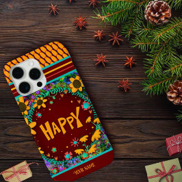 おもしろいデイジーフローラハッピーインスピレーション名 iPhone 13 PRO MAXケース